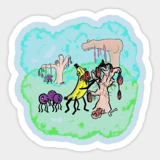 Carnivorous fruit Sticker